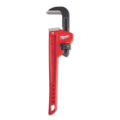 Pipe Wrench, 12 in L, Steel