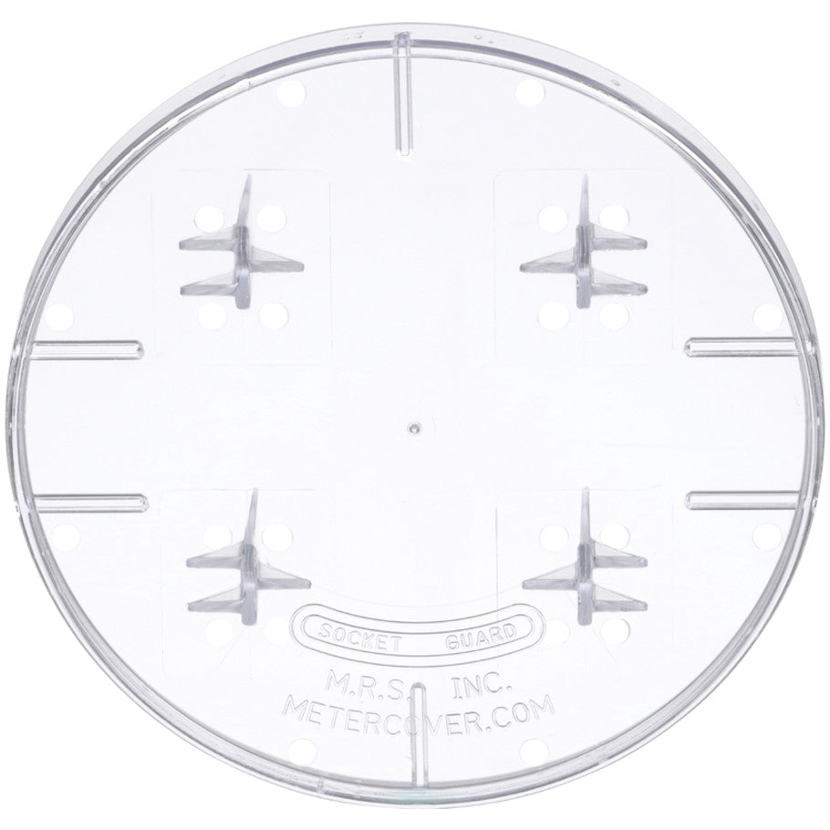 Meter accessory, EZ Meter-Pak, closing plate, for ring or ringless meter covers, Lexan