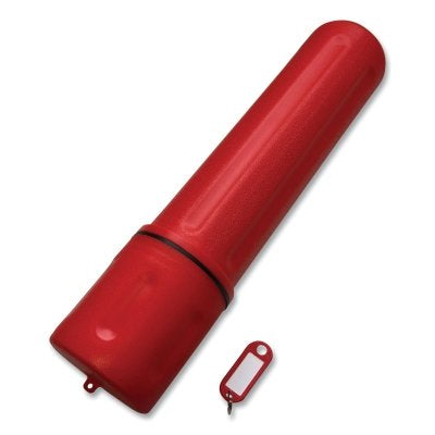 Rod Storage Tube, 10 lb Capacity, High Impact Polyethylene, 14 in L, Red