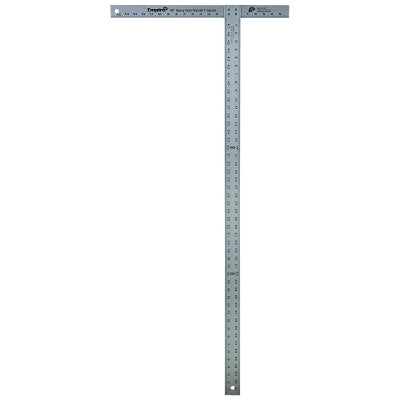 T-Square, Professional, 48 in, Aluminum, Silver