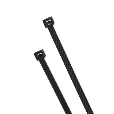 Elite Cold Weather Cable Tie, 120 lb Tensile Strength, 15 in L, Black, 100 EA/BG