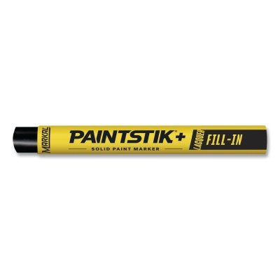 Paintstik+ Lacquer Fill-In Solid Paint Marker, 3/8 in x 4.25 in L, Black