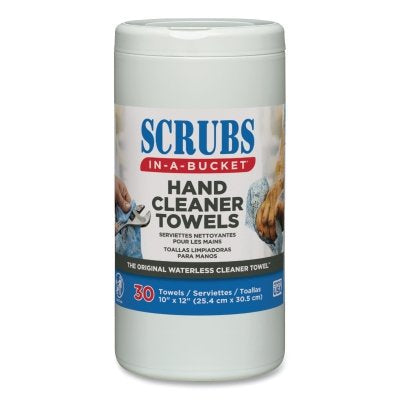 Hand Cleaner Towels, 30/Container, Citrus