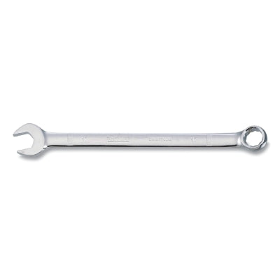 Combination Wrench, 17 mm, 8-31/32 in OAL, 12-point, Full Polish Chrome