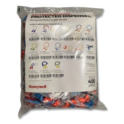 Earplug Dispenser Refill, MAXIMUM, 30 dB, Orange