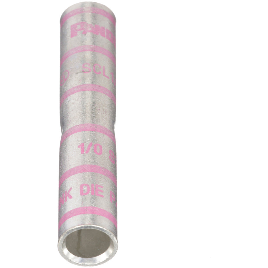 Pan-Lug SCL1/0-X Comp. Splice, Long, 1/0, Tin-Plated Copper, PK10