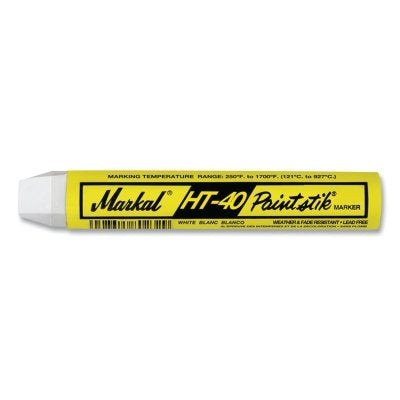 HT-40 Paintstik Solid Paint Marker, 3/4 in x 4.75 in L, White, King