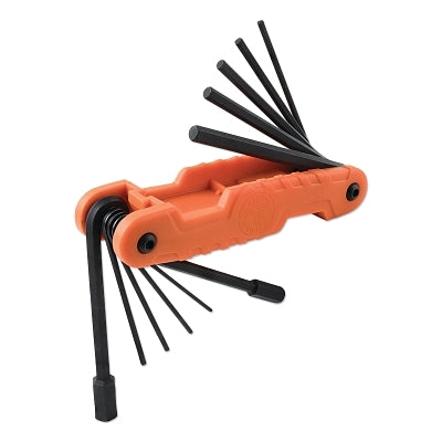Pro Folding Hex Key Set, Square Cut, Fractional Inch, 11 Pc.