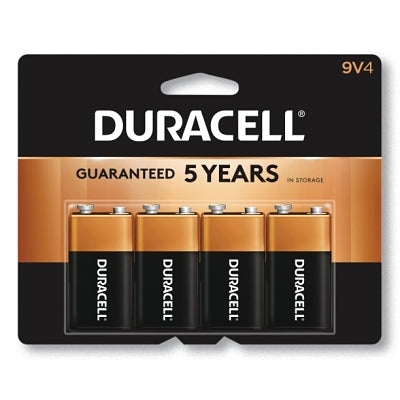 CopperTop Alkaline Battery, 9V, 4 Pack