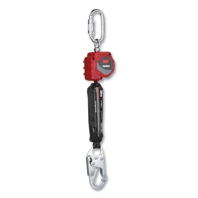 3M 3100506 PROTECTA Personal Self Retracting Lifeline, 6 ft, Web, Carbiner Top Connector, Steel Snap Hook, 310 lb, Single Leg