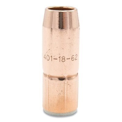 Air-Cooled Bore Nozzle, Standard-Duty, Thread On, 5/8 in Bore, 1/8 in Stick-Out, Tapered, Copper