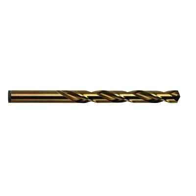 Cobalt High Speed Steel Fractional Straight Shank Jobber Length Drill Bit, 3/8 in
