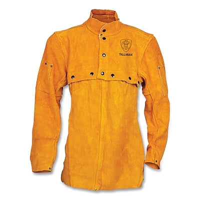 Cape Sleeves and Bib, Premium Side Split Cowhide, 2X-Large, Bourbon Brown, 20 in Bib