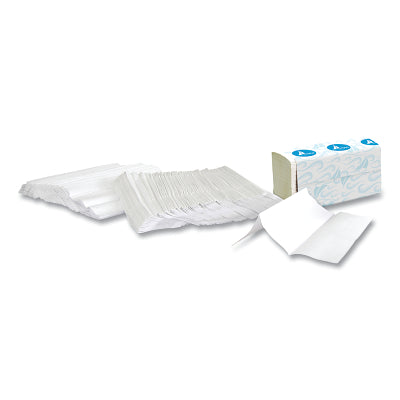 Multifold Towels, 9.5 in W x 9.25 in L per Sheet, 250 Sheets/PK, White