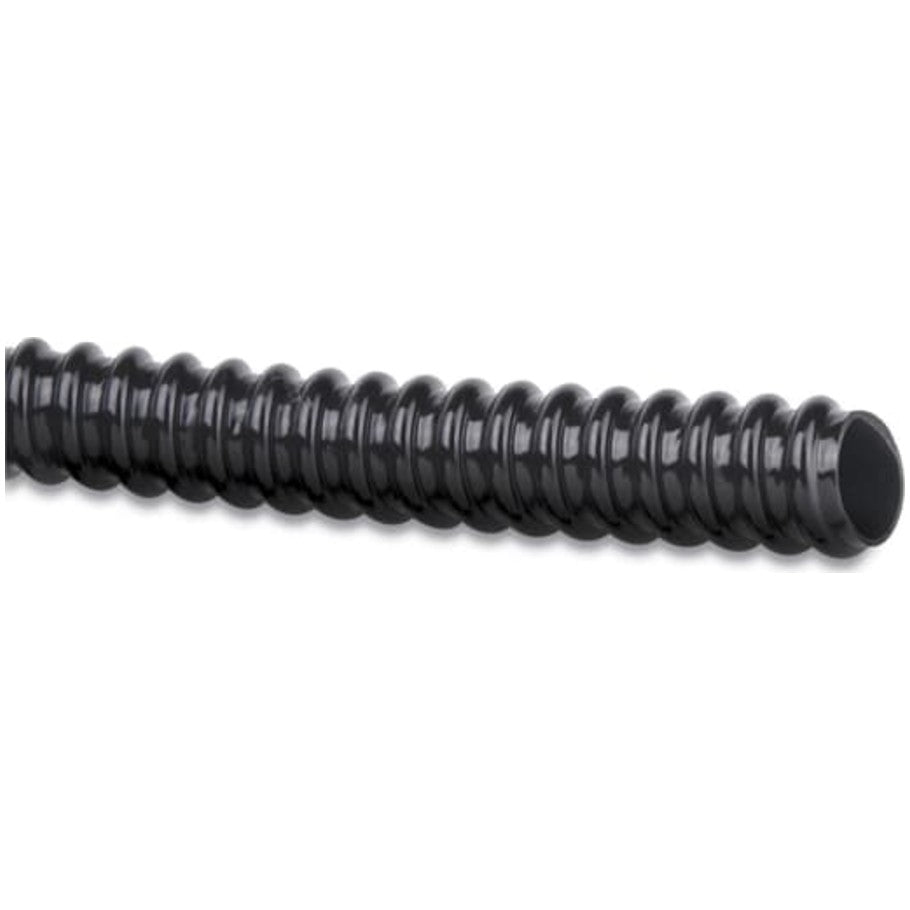 XTRA FLEX Black PVC Corrugated Flexible Non-Metallic Tubing, 1/2 in.