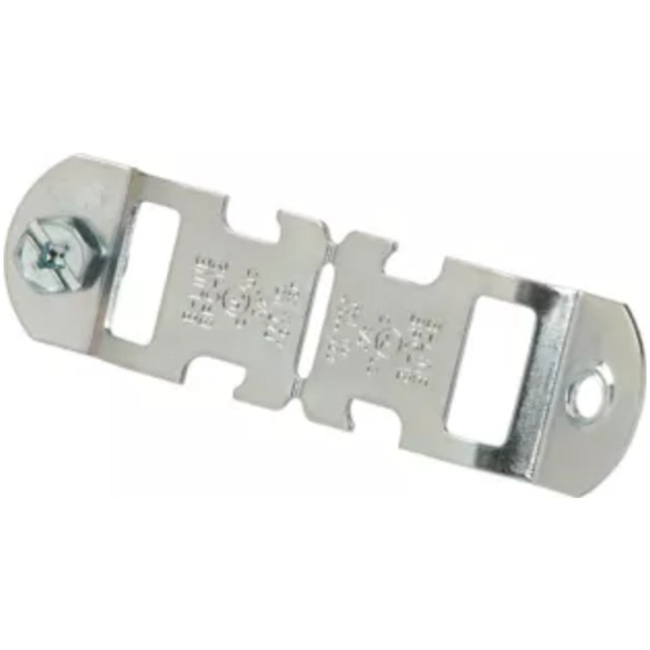 Zinc Plated Steel Break Apart Conduit Clamp, For 1 1/2 in. Rigid or EMT Conduit