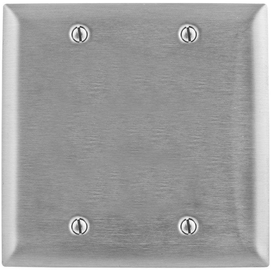 Metallic Plate 2-Gang, Blank, Jumbo