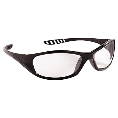 V40 Hellraiser Safety Glasses, Clear Polycarbonate Lens, Anti-Fog, Black, Nylon