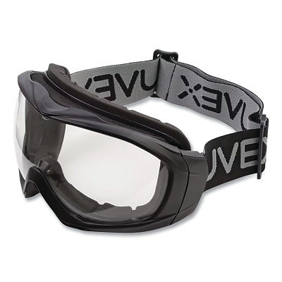 Uvex Sub-Zero Goggles, One Size, Clear Tint, Black Ferame, Top/Bottom Ventilation, HydroShield Anti-Fog Coating