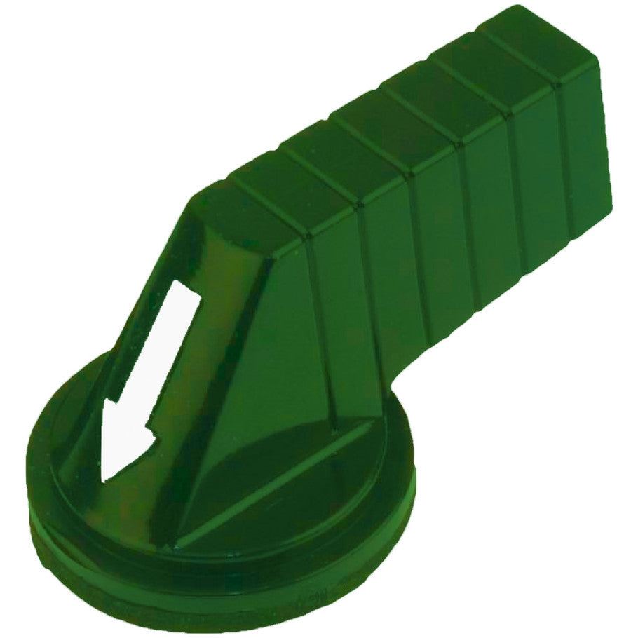 Handle, Harmony 9001K, Harmony 9001SK, long handle, green, 30mm, for selector switch