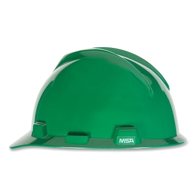 V-Gard Slotted Hard Hat Cap, Fas-Trac III Suspension, Green