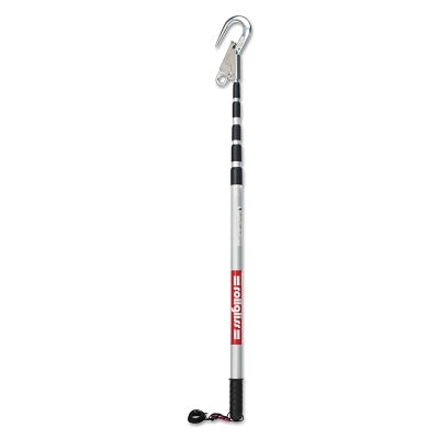 3M 8900298 Rollgliss Rescue Pole, 4 ft to 16 ft, 2.25 in Opening, Connection Hook, 310 lb