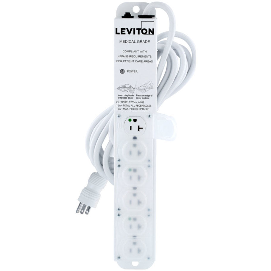 Mounting Bracket for Medical Grade Power Strips, 15 ft cord