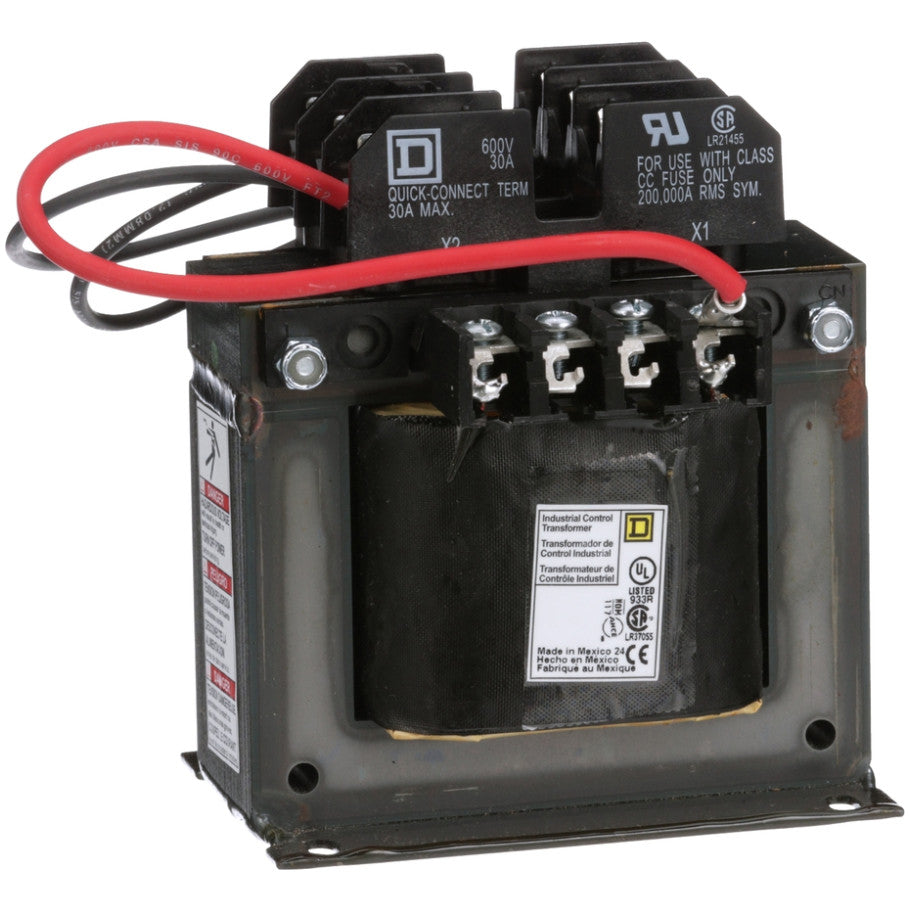 Type TF Industrial Control Transformer, 1-Phase, 208/230/460V Primary, 115V Secondary, 250VA