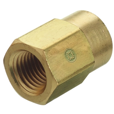 Pipe Thread Reducer Couplings, Connector, 3,000 PSIG, Brass, 1/4 in; 1/8" (NPT)