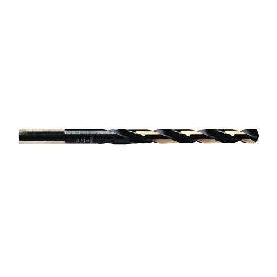 Black and Gold HSS Fractional Drill Bit, 1/4 in, Split Point