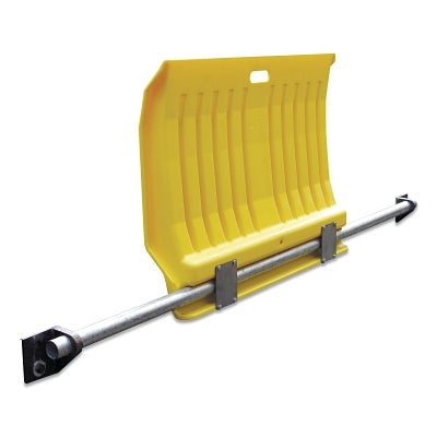 Fixed Poly Dockplate Installation Kit, 1000 lb Load Capacity, 15 in D x 4 in W x 2 in H, Black/Silver