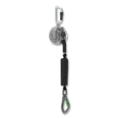 V-TEC EDGE Personal Fall Limiter, Single Leg, 8 ft Galvanized Steel Line, 310 lb Load Cap, Locking Pin Top, AL36CL Bottom