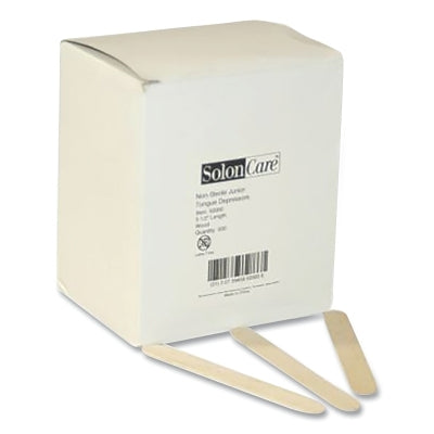 Tongue Depressor, 6 in L, Wood, 500 per Box