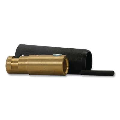 F Series E1012 Plug, 3/0 to 4/0 AWG Cap, Cam-Lok Single Pole Connector, Set Screw, Female, Black
