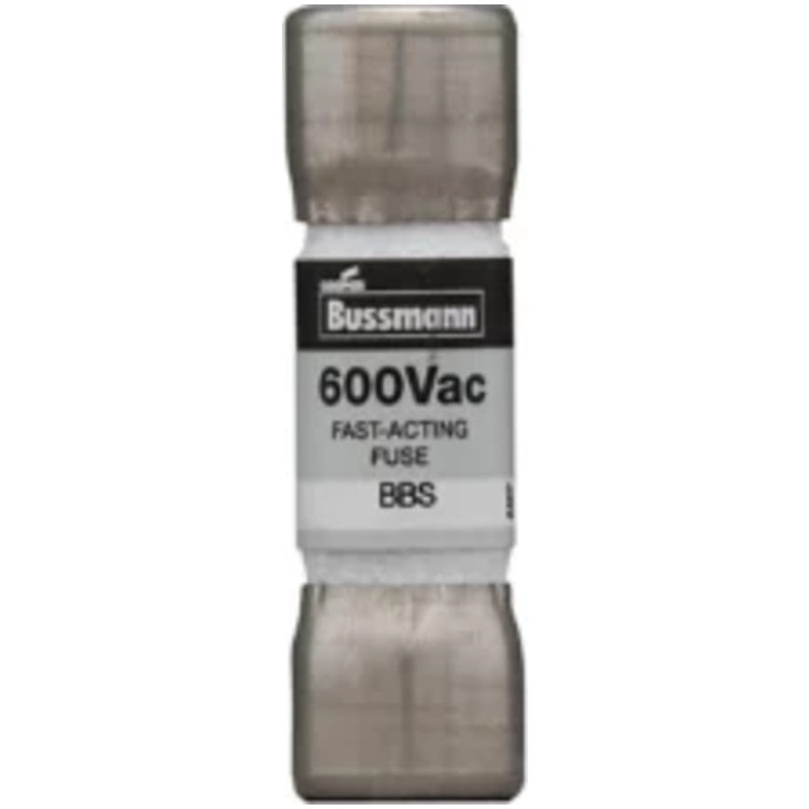 BBS Series Fast Acting Supplemental Fuse, Fiber Tube, 5A, 600V, 13/32 x 1-3/8 in., Color Code Black