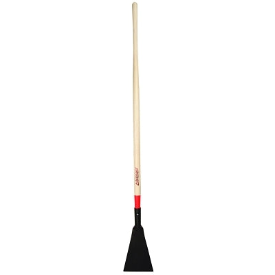 Scraper/Chopper, 9 in L x 7 in W Blade, 54 in Wood Handle, Stiff Blade