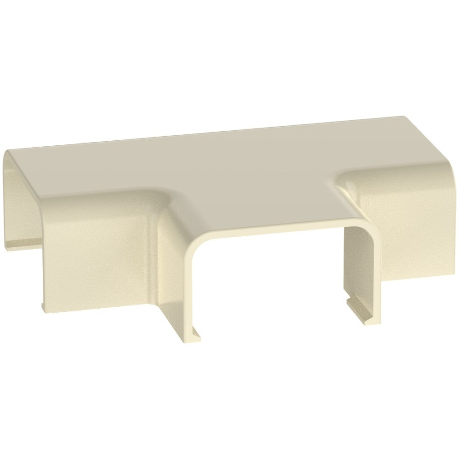 Surface Raceway, LD3 Low Voltage Tee, Electric Ivory