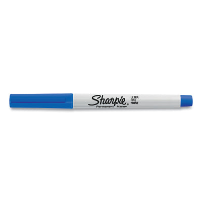 Ultra Fine Tip Permanent Marker, Blue, Narrow