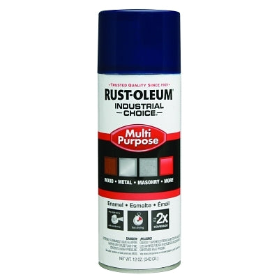 Industrial Choice 1600 System Enamel Aerosols, 12 oz, Regal Blue, High-Gloss