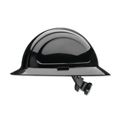 North Zone N20 Full Brim Hard Hat, Ratchet, Black
