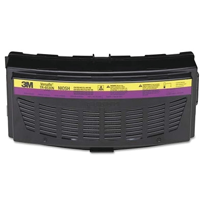 3M TR-6530N Versaflo Filter/Cartridge, Organic Vapor/Acid Gas/HEPA Cartridge, TR-600/TR-800 Series PAPRs, Magenta/Yellow