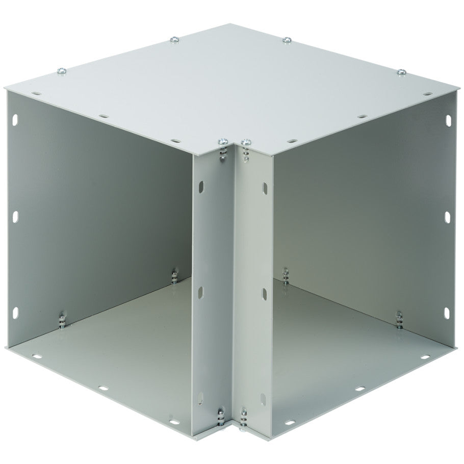 90-degree Elbow, Lay-In NEMA Type 1 Flat-Cover Wireway, 12 in H x 12 in. W
