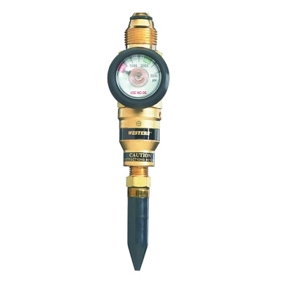 Economy Balloon Inflator with Gauge, Helium, 38 to 85 PSIG, CGA 580, 3000 psi inlet