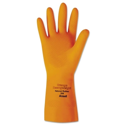87-208 Latex Gloves, Size 10, Orange