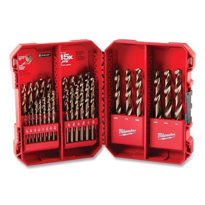 RED HELIX Cobalt Drill Bit Set, 29-Pc, 1/16 in to 1/2 in Cut dia