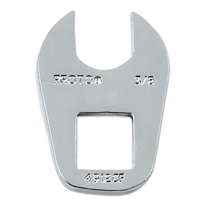 Crowfoot Wrenches, 3/8 in Dr, 3/8 in Opening, Nickel Chrome