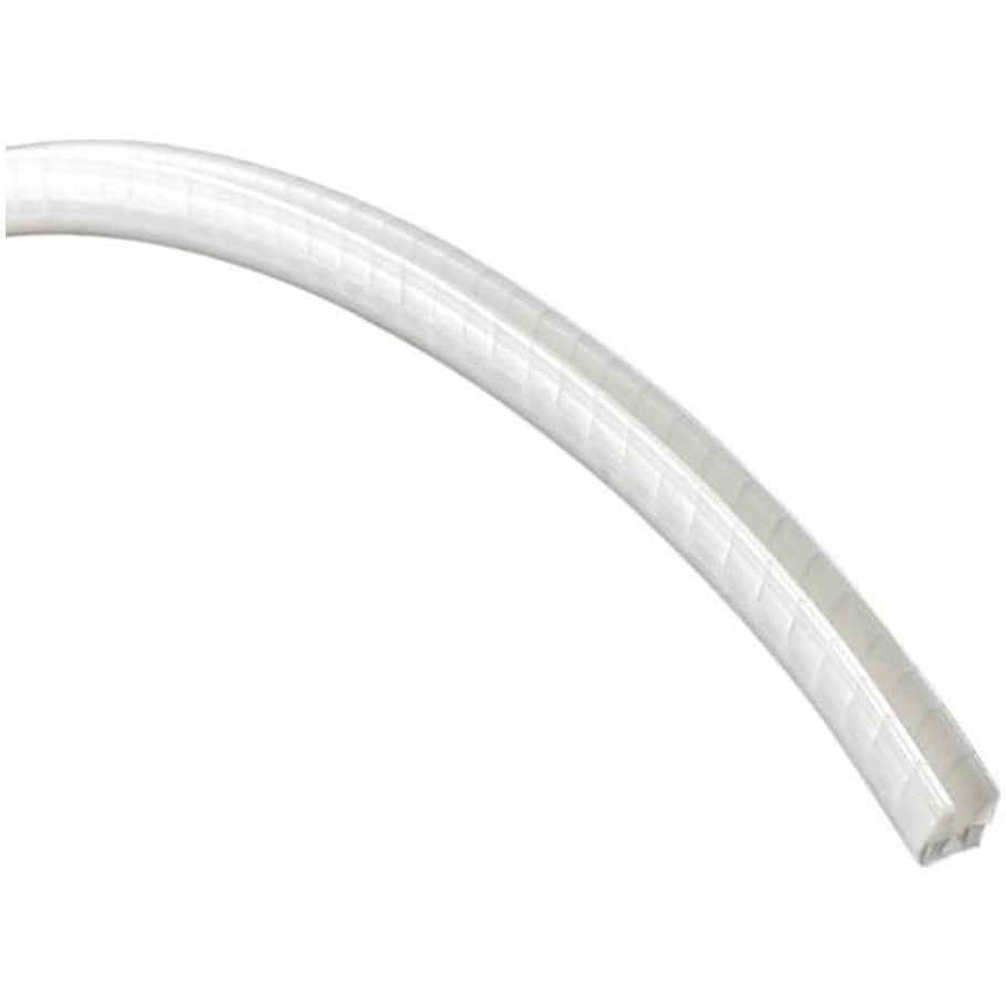 Extruded Grommeting, Nylon, 0.125 W x 0.19 in. D, Max. Panel Thickness 0.04 in., 100 ft. L, Natural