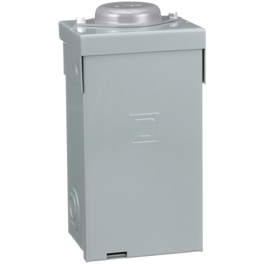 Load center, QO, 1 phase, 2 spaces, 4 circuits, 70A fixed main lugs, NEMA3R