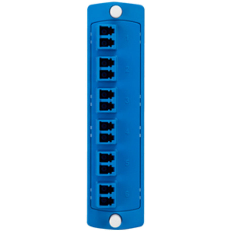 Opt-X Fiber Optic  Adapter Plate SM  12 Fiber LC -Blue