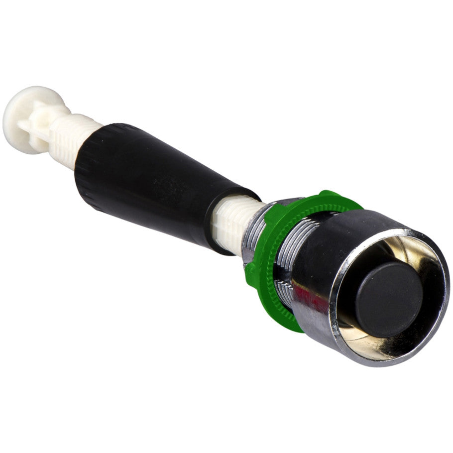 Manual overload reset push button, Harmony XB4, black flush, 22mm, for 30...130 mm actuation distance